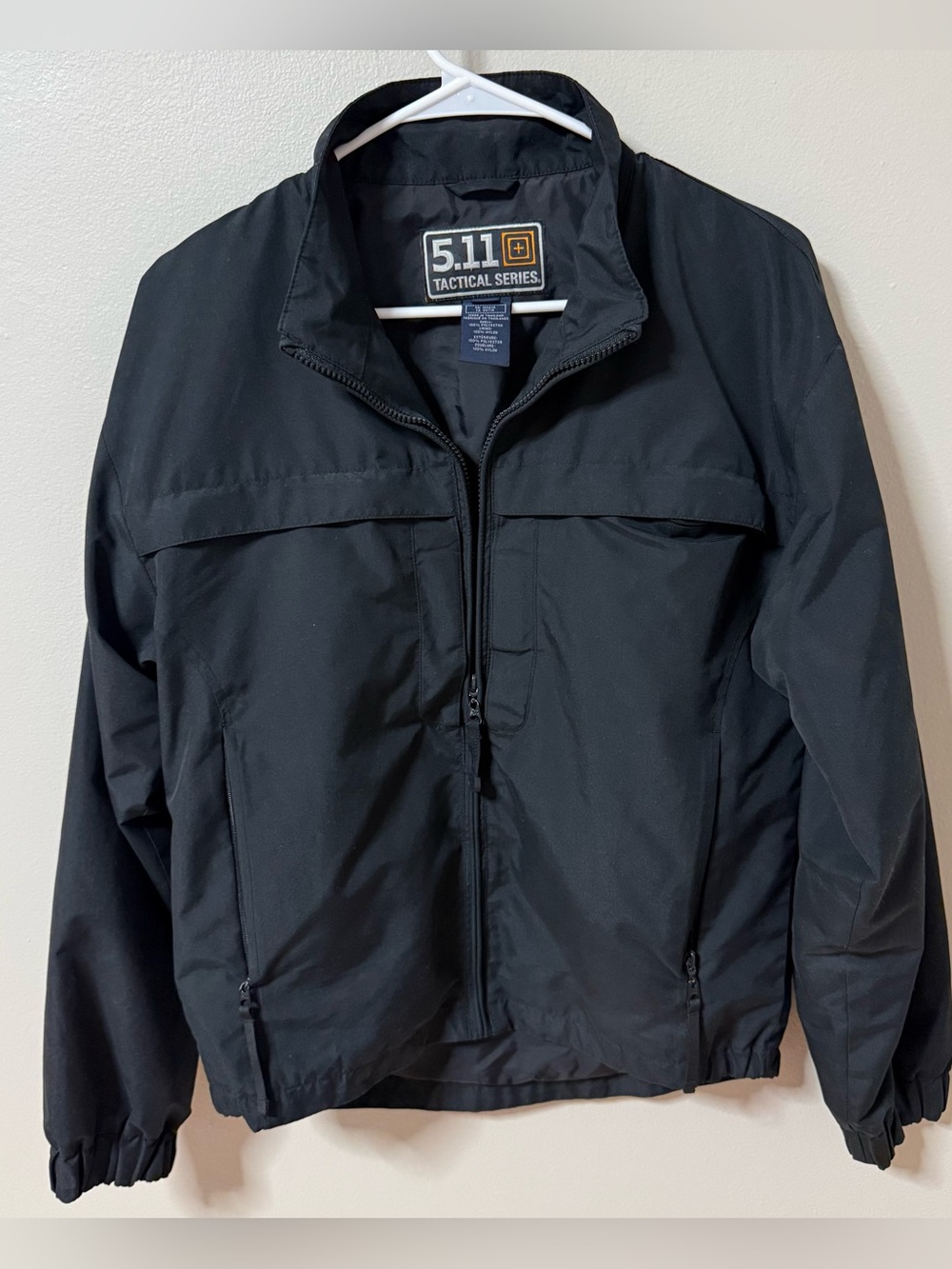 5.11 Tactical Series Black Lightweight Jacket Men's XS Full Zip Windbreaker